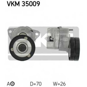 Натяжной ролик поликлинового ременя SKF VKM 35009