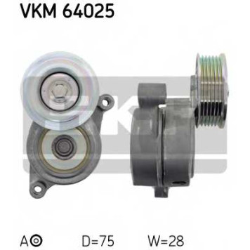 Натяжной ролик поликлинового ременя SKF VKM 64025