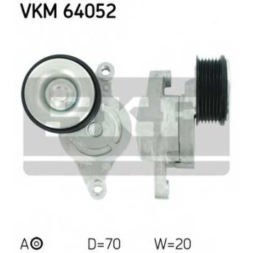 Натяжной ролик поликлинового ременя SKF VKM 64052