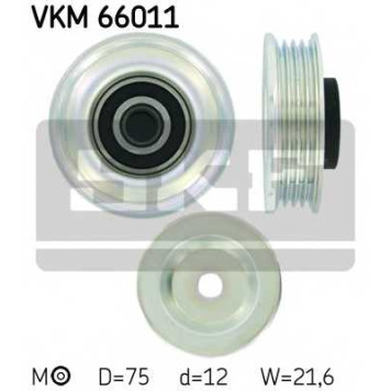 Натяжной ролик поликлинового ременя SKF VKM 66011