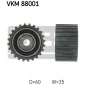 Обводной ролик ремня ГРМ SUBARU EJ16, EJ18, EJ20 13085AA010 (зубчатый) <b>SKF VKM88001</b>
