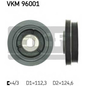 Ременный шкив коленвала SKF VKM 96001