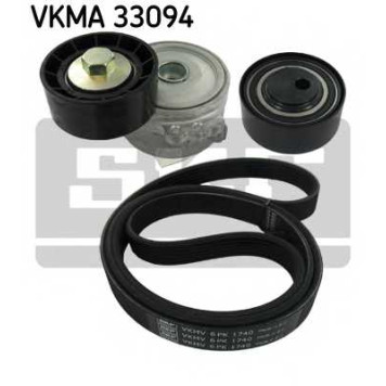 Поликлиновой ременный комплект SKF VKMA 33094