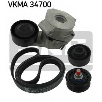 Поликлиновой ременный комплект SKF VKMA 34700