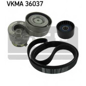 Поликлиновой ременный комплект SKF VKMA 36037
