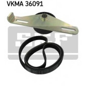 Поликлиновой ременный комплект SKF VKMA 36091