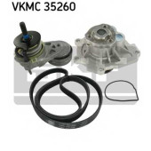 Водяной насос + комплект ручейковых ремней SKF VKMC 35260