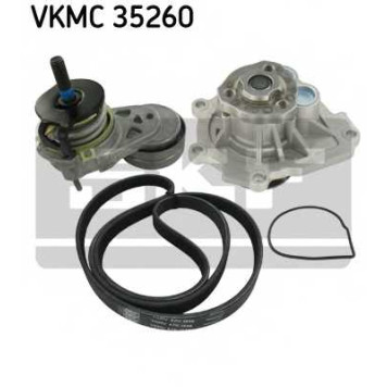 Водяной насос + комплект ручейковых ремней SKF VKMC 35260