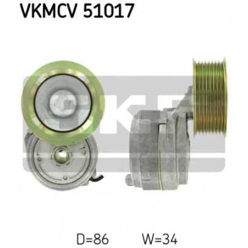 Натяжной ролик поликлинового ременя SKF VKMCV 51017