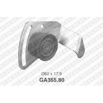 Натяжной ролик поликлинового ременя SNR GA355.80
