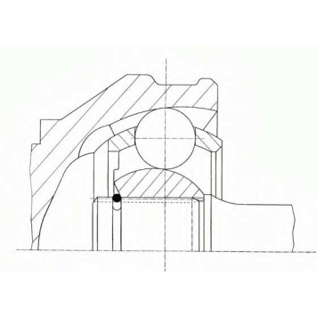 Шарнирный комплект приводного вала SPIDAN 22497-1