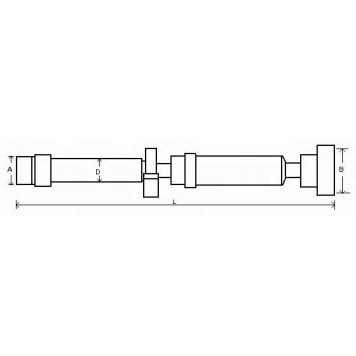 Карданный вал, главная передача SPIDAN 28134