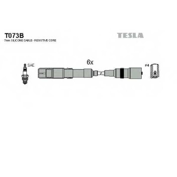 Комплект проводов зажигания TESLA T073B