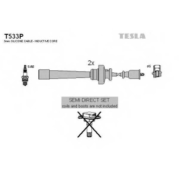 Комплект проводов зажигания TESLA T533P