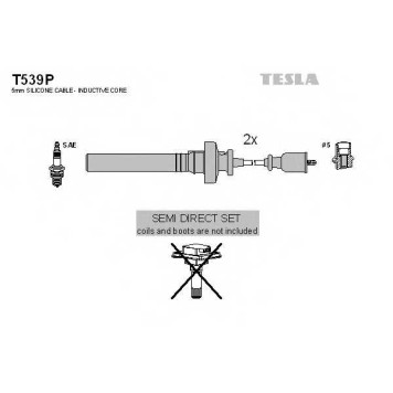 Комплект проводов зажигания TESLA T539P