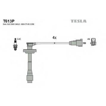 Комплект проводов зажигания TESLA T613P
