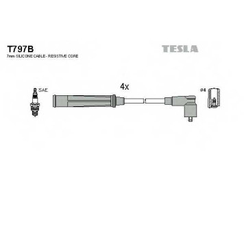 Комплект проводов зажигания TESLA T797B