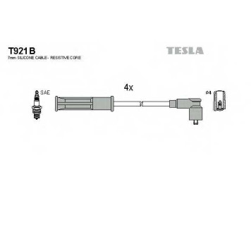 Комплект проводов зажигания TESLA T921B