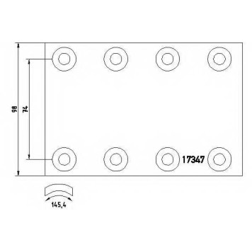 Комплект тормозных башмаков барабанного тормоза <b>TEXTAR 1734703</b>