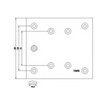 Комплект тормозных башмаков барабанного тормоза для MERCEDES ATEGO 3, ATEGO, MK, NG, SK <b>TEXTAR 1949407</b>