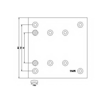 Комплект тормозных башмаков барабанного тормоза для MAN E 2000, F 2000, F 9, F 90 Unterflur, F 90, M 2000 L, M 2000 M, M 90, TGA / MERCEDES ACTROS, AROCS, ATEGO, AXOR, MK, NG, SK, ZETROS <b>TEXTAR 1949502</b>
