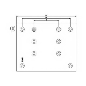 Комплект тормозных башмаков барабанного тормоза для MAN E 2000, EL, EM, F 2000, F 9, F 90 Unterflur, F 90, HOCL, M 2000 L, M 2000 M, M 90, SD, SG, SL, SR, SU, TGA / MERCEDES ACTROS, AROCS, ATEGO, AXOR, MK, OH Series, SK, UNIMOG, ZETROS <b>TEXTAR 1949602</