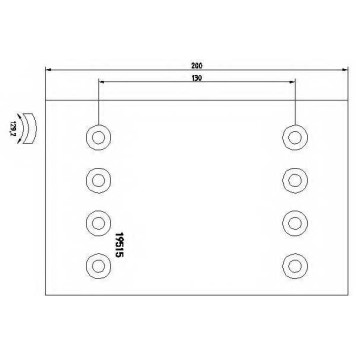 Комплект тормозных башмаков барабанного тормоза <b>TEXTAR 1951513</b>