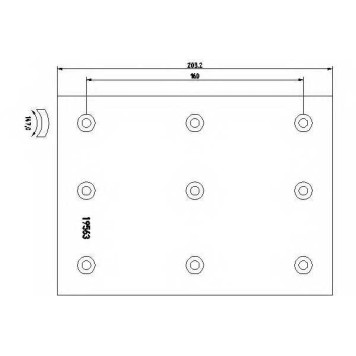 Комплект тормозных башмаков барабанного тормоза для VOLVO B 10, N 10, N 7 <b>TEXTAR 1956204</b>-1