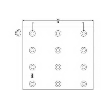 Комплект тормозных башмаков барабанного тормоза для MERCEDES CONECTO(O 345) <b>TEXTAR 1969905</b>-2