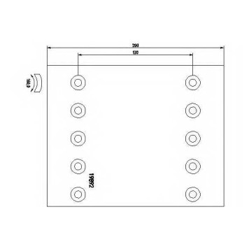 Комплект тормозных башмаков барабанного тормоза <b>TEXTAR 1989208</b>
