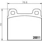Колодки тормозные дисковые для VW TRANSPORTER <b>TEXTAR 2001104 / 20011</b>