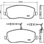 Колодки тормозные дисковые для CITROEN C8, JUMPY / FIAT SCUDO, ULYSSE / LANCIA PHEDRA / PEUGEOT 807, EXPERT <b>TEXTAR 2026101 / 20261</b>