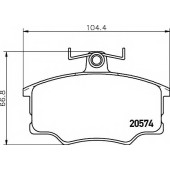 Колодки тормозные дисковые для AUDI 100(43,C2), 80(81,85,B2), 90(81,85,B2), COUPE(81,85) / VOLVO 340-360(343,344,345) <b>TEXTAR 2057402 / 20574</b>