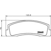 Колодки тормозные дисковые <b>TEXTAR 2066001 / 20660</b>