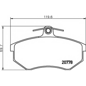Колодки тормозные дисковые <b>TEXTAR 2077801 / 20669</b>
