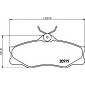 Колодки тормозные дисковые для VW TRANSPORTER <b>TEXTAR 2097904 / 20979</b>