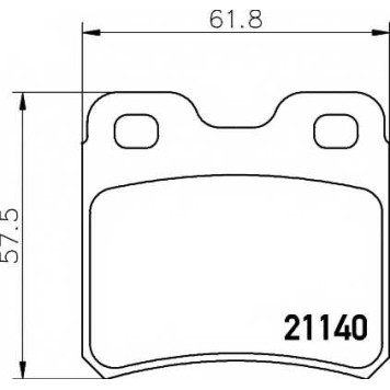 Колодки тормозные дисковые для OPEL ASTRA, CALIBRA, KADETT, VECTRA / SAAB 900 <b>TEXTAR 2114001 / 21140</b>