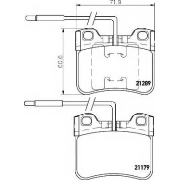 Колодки тормозные дисковые для CITROEN AX(ZA-#) / PEUGEOT 106(1A,1C) <b>TEXTAR 2117902 / 21179</b>