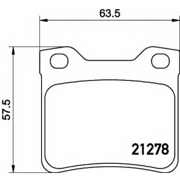 Колодки тормозные дисковые для PEUGEOT 406(8B,8C,8E/F), 607(9D,9U) <b>TEXTAR 2127803 / 21278</b>