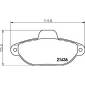 Колодки тормозные дисковые для FIAT PANDA(169), PUNTO(176, 176C, 176L, 188, 188AX), SEICENTO(187, 287) / LANCIA Y(840A) <b>TEXTAR 2143602 / 21436</b>