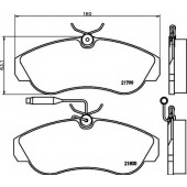 Колодки тормозные дисковые для CITROEN JUMPER(230,230L,230P) / FIAT DUCATO(230,230L) / PEUGEOT BOXER(230L,230P,ZCT#) <b>TEXTAR 2179901 / 21799</b>