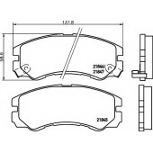 Колодки тормозные дисковые для ACURA SLX / ISUZU MU(#U#), TROOPER(UB), VEHICROSS(#U#) / OPEL FRONTERA(5#MWL4,5#SUD2,6B#), MONTEREY(UBS#) <b>TEXTAR 2184501 / 21845</b>