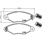 Колодки тормозные дисковые для CITROEN XSARA(N0) / PEUGEOT 206(2A/C), 306(7#,7A,7B,7C,N#,N3,N5) <b>TEXTAR 2198004 / 21980</b>