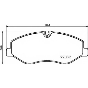 Колодки тормозные дисковые для MERCEDES V(W447), VITO Mixto(W447), VITO(W447) <b>TEXTAR 2206201 / 22062</b>