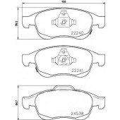 Колодки тормозные дисковые для FIAT 500X(334) / JEEP RENEGADE(BU) <b>TEXTAR 2224001 / 22240</b>