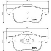 Колодки тормозные дисковые для VOLVO S60, S80(TS,XY), V70(SW), XC70 CROSS COUNTRY <b>TEXTAR 2307303 / 23073</b>