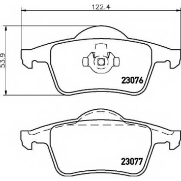 Колодки тормозные дисковые для VOLVO S60, S80(TS,XY), V70(SW), XC70 CROSS COUNTRY <b>TEXTAR 2307602 / 23076</b>