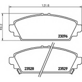 Колодки тормозные дисковые для HONDA ACCORD(CG,CK), CIVIC(EP,EU,EV) <b>TEXTAR 2309601 / 23096</b>