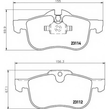 Колодки тормозные дисковые <b>TEXTAR 2311203 / 23112</b>