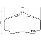 Колодки тормозные дисковые для PORSCHE 911(996,997) <b>TEXTAR 2313901 / 23139</b>
